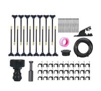 Irrigation System for Garden | Patio Misting Plant Watering System | Adjustable Automatic 360 Degrees Emitters Set for Lawn Outdoor Tree Flower Beds Growing Patio Plants Indoor