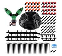 Irrigation System Kit, 131FT/40m Garden Drip Irrigation Kit,DIY Automatic Watering System for Garden, Greenhouse,Flower Beds, Lawn (158PCS)