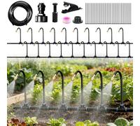 Irrigation System Kit, ADDLIVE Drip Irrigation System, 65.6Ft Automatic Garden Watering System, 360° Bending Misting Watering Systems for Outdoor Plants, Patio, Garden, Lawn, Greenhouse