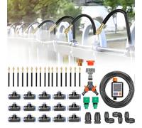 Irrigation System Kit, Adjustable 360° Bendable Nozzle, Copper Sprayer for Drip Irrigation, Compatible with 1/2 & 3/4 Inch Water Pipe, Ideal for Garden, Greenhouse, Lawn