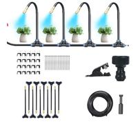 Irrigation System Kit - Automatic Drip Irrigation System, 360° Adjustable Bendable Nozzle with Copper Sprayer, Water Saving Garden Irrigation Systems, for Plants, Lawn & Greenhouse (10m/32.9ft)