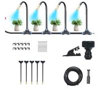 Irrigation System Kit, Automatic Drip Irrigation System, 360° Bendable Garden Irrigation Systems, Garden Watering System Adjustable Bendable Nozzle Copper Sprayer System for Garden (5m/16.4ft)