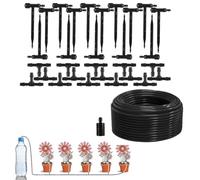 Irrigation System Kit, Automatic Drip Lrrigation Kit, Watering Device For Gardens, Greenhouses, Flower Beds, Patios, And Lawns(15m)