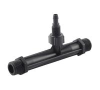 Irrigation Venturi Fertilizer Injector, 1/2 Inch 3/4 Inch 1 Inch, POM Plastic, Black, Water Mixer Tool for Agriculture and Garden