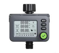 Irrigation Water Timer with Brass Threaded Inlet, IP54 Waterproof, Automatic and Manual Modes, Adjustable Duration from One Minute to Nearly Four Hours
