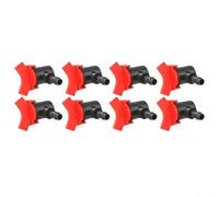 Irrigation Water Valve Set of 8 for Garden Hose, 8mm Inner Diameter, Plastic Construction for Effective Water Flow Management