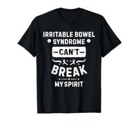 Irritable Bowel Syndrome Can't Break My Spirit Value Graphic T-Shirt, Men, Black, S