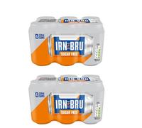 Irrn Bru Sugar Free 6 x 330ml - Brewed In Scotland To a Secret Recipe Of 32 Flavours, Creating a Phenomenal Taste - Pack of 2 x 6 x 330ml