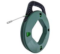 IRSCorp 4mm 100ft Fish Tape Reel Spring Cable Puller Cable Rods Shatterproof Case Electrical Cable Puller Through Wall Wire Guide Device Threader Purple