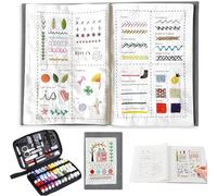 Irsnianianfa Embroidery Stitch Book Kit,2026 New Beginners Portable All Scenario Stitch Book,Comes with a Complete Toolkit and Instructional Tutorial,Perfect for Beginners and Craft Lovers