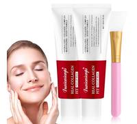 Irsnianianfa Real Collagen Fit Mask,Collagen Night Wrapping Mask,Collagen Wrapping Mask,Hydrolyzed Collagen Perfect for Dry & Dehydrated Skin (2Pcs)