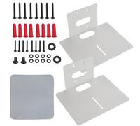 IRSTBL - 2 Pack PTZ Camera Wall Mount Bracket White - Heavy-Duty Steel Centre-Mount Support, Powder-Coated Finish, 25×20.5×13 cm, Includes Hardware & Cloth