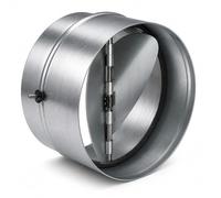 IRSTBL 4 Inch Backdraft Damper - One Way Airflow Valve for Ducting, Stops Cold Air & Draughts - Galvanised Steel Vent Insert, 100mm