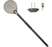 IRSTBL - Adjustable Pizza Peel 63-102cm - Perforated Aluminium Paddle with Long Handle & Wall Mount for Wood Fired Oven, Brick Oven, BBQ Cooking