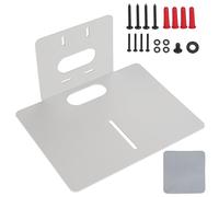 IRSTBL - PTZ Camera Wall Mount Bracket White - Heavy-Duty Steel Centre-Mount Support, Powder-Coated Finish, 25×20.5×13 cm, Includes Hardware & Cloth