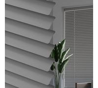 IRUGS Aluminum Venetian Blinds for Indoor Windows 25mm Slats Blackout Blinds Window Blind With Strings Light Filtering Privacy Protection for Home Office(Grey,120Wx200Hcm)