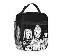 IRUHHGU Kpop Demon Hunters Huntrix Insulated Lunch Bags Cooler Bag Reusable High Capacity Tote Lunch Box Girl Boy Office Travel