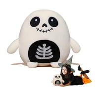 Irunfast 20cm Halloween Skull Monster Plush Toy,Soft Festive Plush Toy,Cute Skulls Monsters Cushion for Home Decor, Party (Skull Monster)