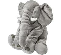 Irunfast 60CM/23.62Inch Cuddly Elephant Soft Toys ，Grey Elephant Plush Toys, Elephant Stuffed Animal Plushier Giant Elephant Teddy Bear for Birthday New Year Gifts