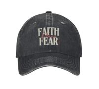 IRURYSHH Christian Faith Over Fear Casual Baseball Cap for Couple Women Summer Outdoor Gym Hip Hop Hats Fashion Sunscreen Baseball Caps