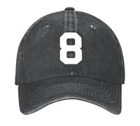IRURYSHH Number 8, White Eight, Sports Number 8 Baseball Cap Cute Hard hat Winter hat New Hat Caps for Men Women's