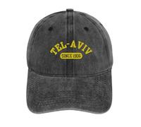 IRURYSHH Tel - Aviv Since 1906 City - Themed Design Cultural - and Historical - Related, Promoting Tel Washed Baseball Cap