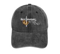 IRURYSHH The Beginning After The End Logo Design Fantasy - Book - Related, Representing The Title with a Crow Washed Baseball Cap