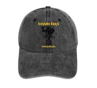 IRURYSHH The Fireman Face Text with Firefighter - Related Graphic for a Themed Representation Washed Baseball Cap