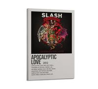 IRUWQUP Apocalyptic Love by Slash Poster Wall Art Canvas Aesthetic Music And Movies Decorative Painting for Living Room Bed Room 12x18inch(30x45cm) Frame-style