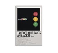 IRUWQUP Take Off Your Pants And Jacket by Blink-182 Poster Wall Art Canvas Aesthetic Music And Movies Decorative Painting for Living Room Bed Room 08x12inch(20x30cm) Unframe-style