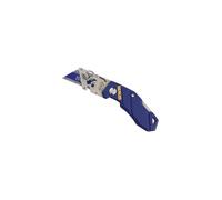 IRW10507695 Irwin Folding Trapezoid Knife - Quick-Change Blade, Wire Cutter, Belt Clip, 45-Degree Safety Release, 3 Bi-Metal Blades