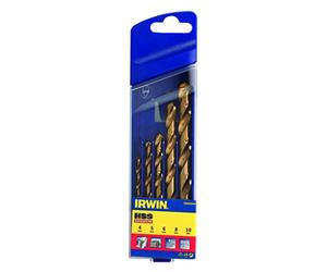 IRWIN 10502604 HSS Titanium Drill Bit Set (Pack of 5)