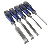 Irwin Marples 10503421 M750 Bevel Edge Chisel Splitproof Soft Touch Set 5