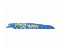 Irwin® 10506429 656R Sabre Saw Blade Nail Embedded Wood Cutting 150Mm Pack Of 2