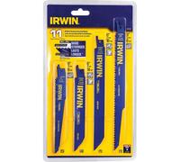 Irwin Bi-Metal Reciprocating Blade Set, 11 Piece IRW4935496