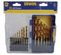 HSS Titanium Metal Drill Bit Set, 15 Piece