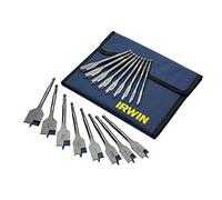 Irwin 17pc Blue Groove 4X Flat Spade Bit Set 6-38mm Wallet 1840636