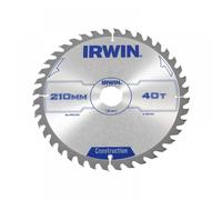 IRWIN IRW1897204 210 x 30mm 40-Teeth Circular Saw Blade with ATB Tooth Grind
