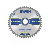 Irwin® 1897396 Construction Mitre Circular Saw Blade 216 X 30Mm X 48T Atb/Neg