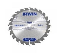 Irwin Construction Circular Saw Blade 1907699 - 184 x 16 mm, 24T ATB