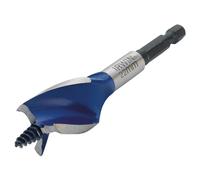 Irwin 1922007 6X Blue Groove Stubby Wood Bit Set with Extension, 16mm-25mm, 5 Pieces