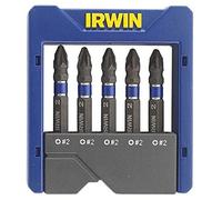 Irwin 1923435 PZ2 Impact Screwdriver Pocket Bit Set, Pack of 5