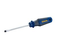 IRWIN 1951821 5.5 x 100 mm PC Slotted Pro-Comfort Screwdriver - Blue
