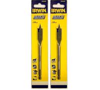 Irwin 2000 Speedbor Flat Bit 14mm, argent/bleu (Pack of 2)