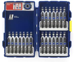 Irwin 22 Piece Impact PZ/PH/TX Screwdriver Bit & Magnetic Holder Set,1923436