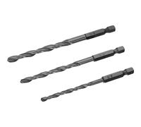 Irwin 3 Piece HSS Drill Bit Hex Shank Bit Set