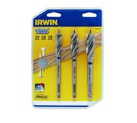 IRWIN 3 Piece Set BI-METAL Wood Spade Auger Drill Bits 14mm 16mm 18mm 10507720