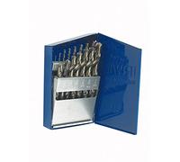 IRWIN 63137 Cobalt Alloy Steel Fractional Straight Shank Jobber Length Metal Index Drill Bit Set, 15-Piece
