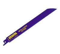 IRWIN Sabre Saw Blade for Wood and Metal Cutting 810R 200 mm Pack of 5