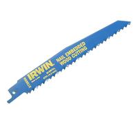 Irwin Reciprocating Saw Blades 956R - for Wood & Nails - 225mm - Pack of 5
